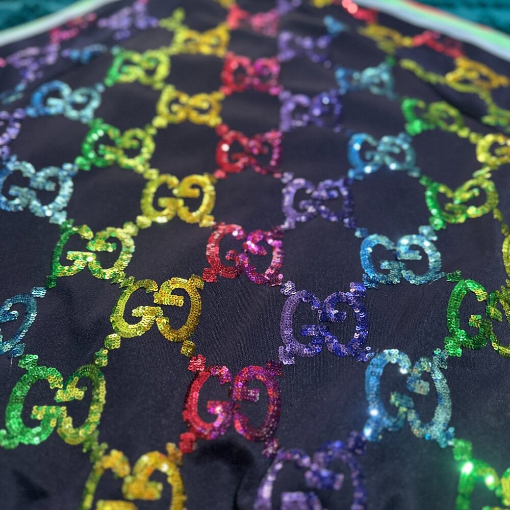 Gucci Rainbow Sequin Track Jacket - image 6